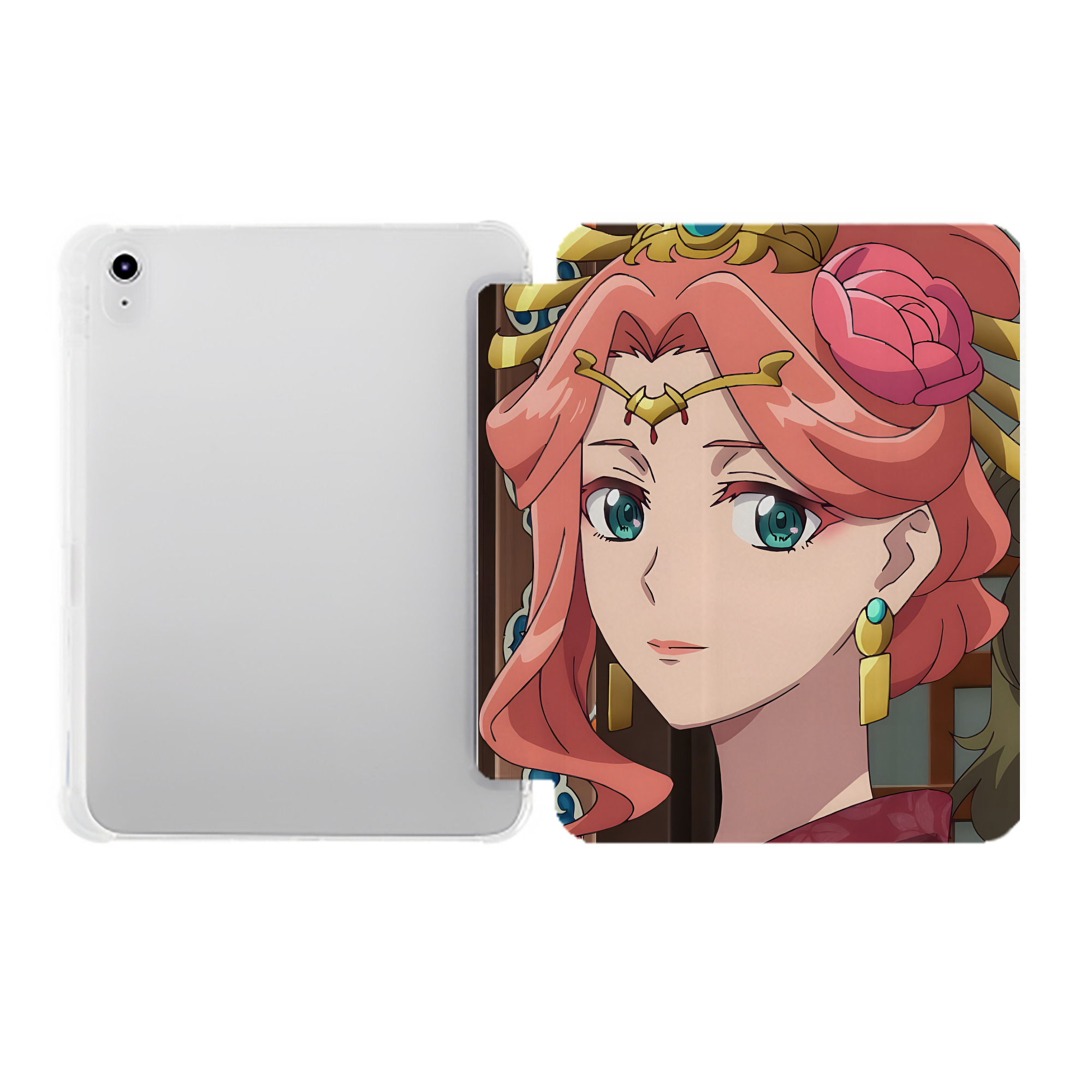 （画像用） 薬屋のひとりごと The Apothecary Diaries IPad ケース ペン収納付き 三つ折りスタンド PUレザー×シリコン 対応機種9.5/10.5/10.9インチ